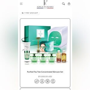 Predire purified Premier Tea Tree Skincare Mask Set - Green and White